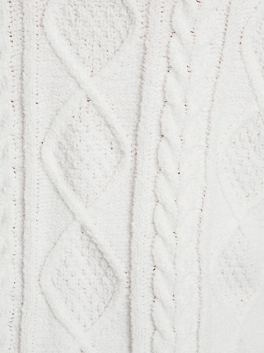 PJ Salvage Chenille Cable Knit Robe Ivory Belted Large - Picture 2 of 14